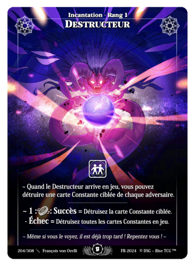 Rise TCG | Beta édition standard | 204 / 308 | destructor rare | 🇫🇷