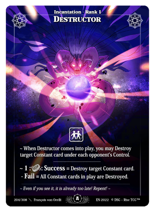 Rise TCG | Alpha édition standard | 204 / 308 | destructor rare