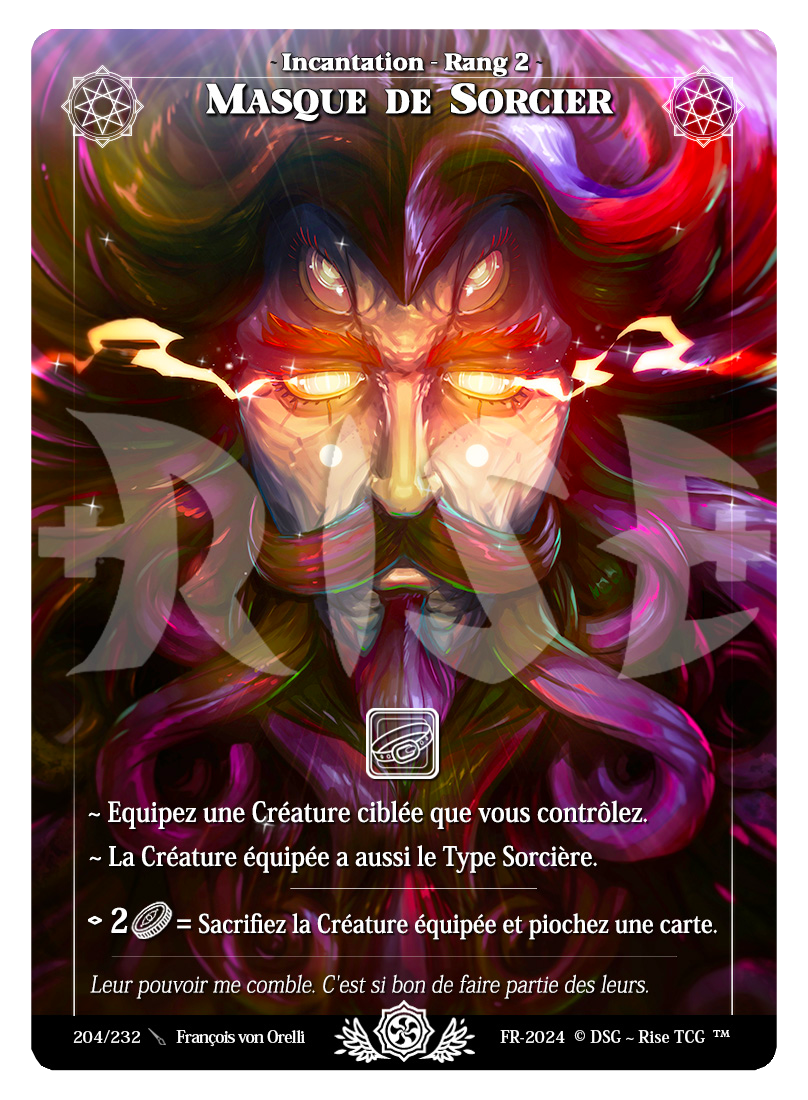 Rise TCG | Candypocalypse édition standard | 204 / 232 | masque de sorcier uncommon