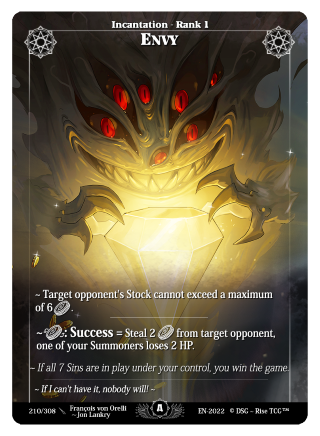 Rise TCG | Alpha édition standard | 210 / 308 | envy rare