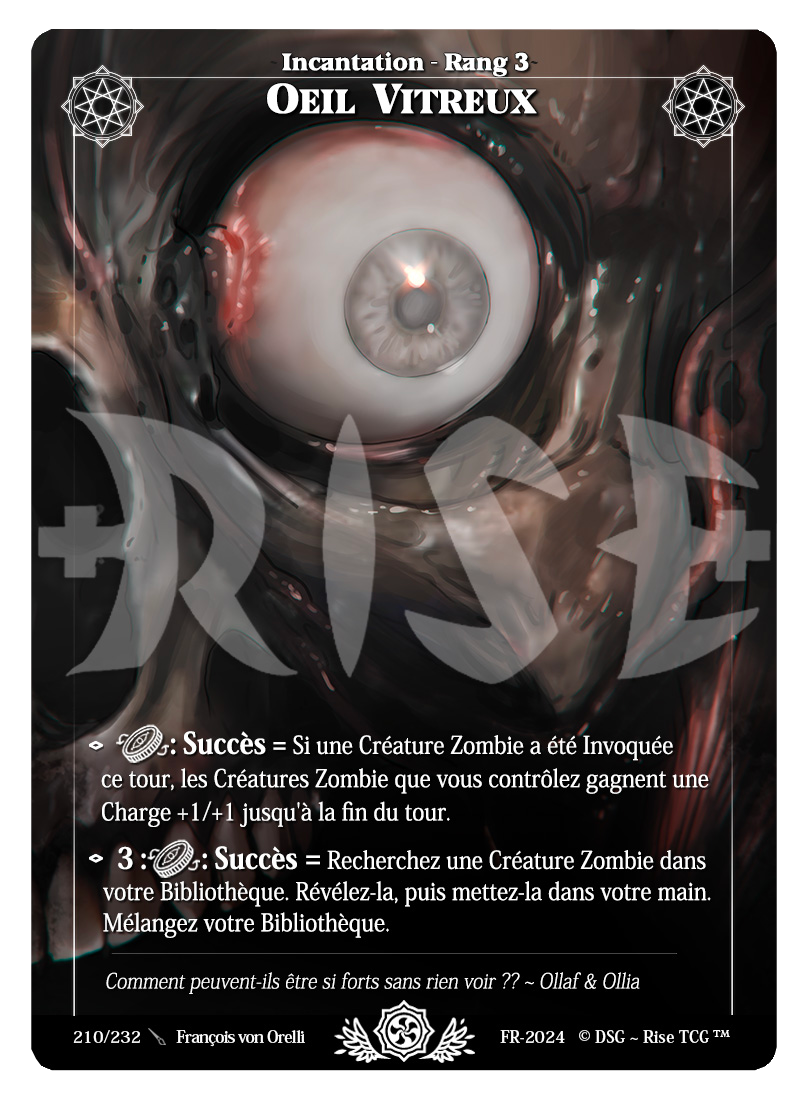 Rise TCG | Candypocalypse édition standard | 210 / 232 | oeil vitreux uncommon