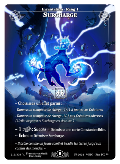 Rise TCG | Beta édition standard | 216 / 308 | overload rare | 🇫🇷