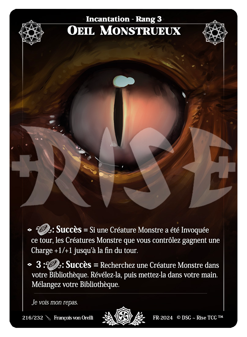 Rise TCG | Candypocalypse édition standard | 216 / 232 | oeil monstrueux uncommon