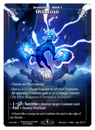 Rise TCG | Alpha édition standard | 216 / 308 | overload rare