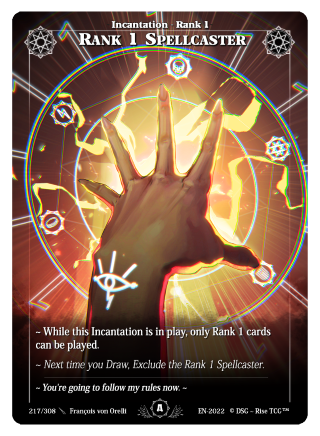 Rise TCG | Alpha édition standard | 217 / 308 | rank 1 spellcaster uncommon