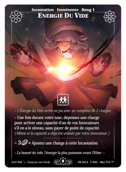 Rise TCG | Beta édition standard | 222 / 308 | void energy rare | 🇫🇷