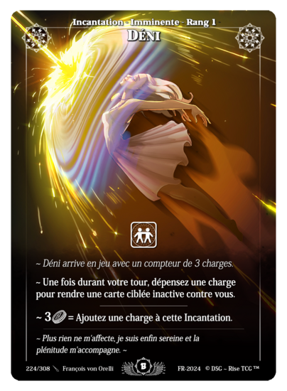 Rise TCG | Beta édition standard | 224 / 308 | deny rare | 🇫🇷