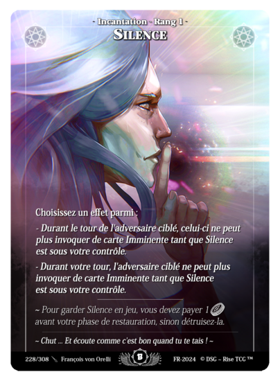 Rise TCG | Beta édition standard | 228 / 308 | silence rare | 🇫🇷