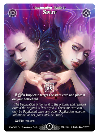 Rise TCG | Alpha édition standard | 230 / 308 | split legendary