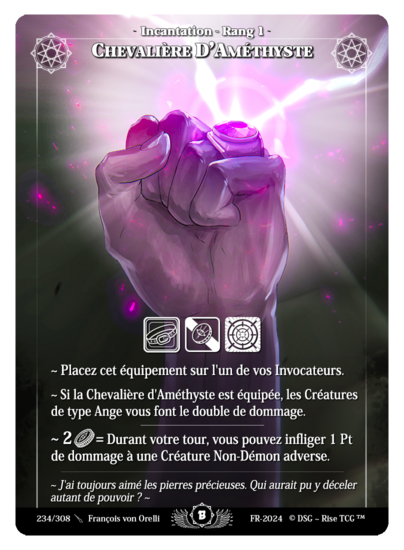 Rise TCG | Beta édition standard | 234 / 308 | amethyst signet ring rare | 🇫🇷