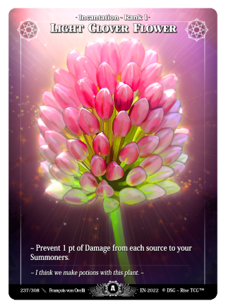 Rise TCG | Alpha édition standard | 237 / 308 | light clover flower legendary