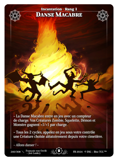 Rise TCG | Beta édition standard | 240 / 308 | grim dance uncommon | 🇫🇷