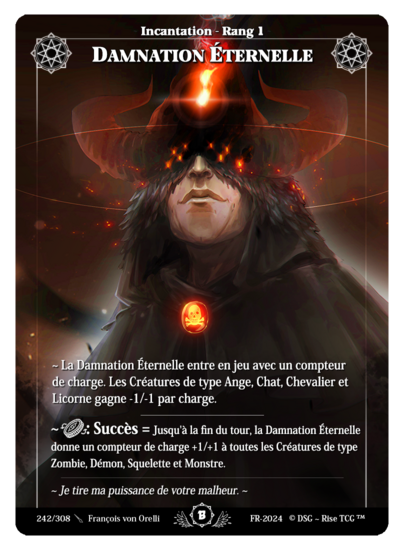 Rise TCG | Beta édition standard | 242 / 308 | eternal damnation uncommon | 🇫🇷