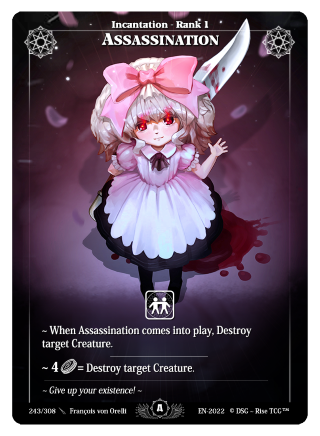 Rise TCG | Alpha édition standard | 243 / 308 | assassination rare