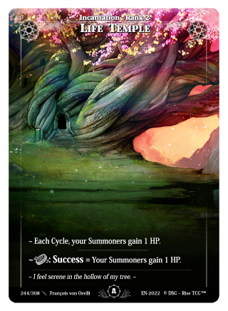 Rise TCG | Alpha édition standard | 244 / 308 | life temple uncommon