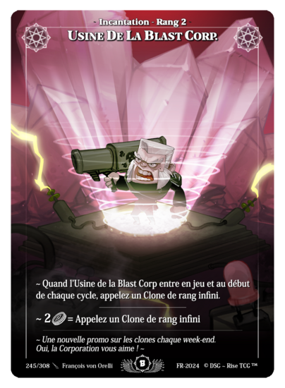 Rise TCG | Beta édition standard | 245 / 308 | blast corp factor rare | 🇫🇷