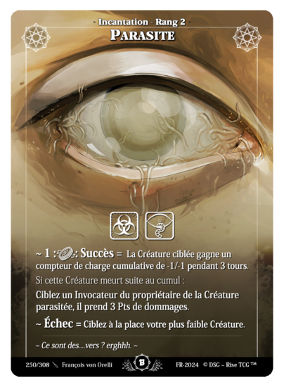 Rise TCG | Beta édition standard | 250 / 308 | parasite uncommon | 🇫🇷