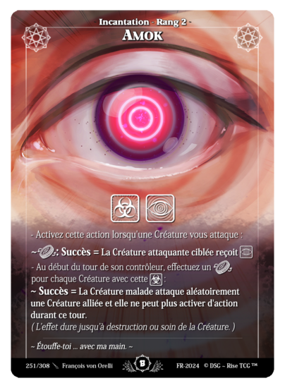 Rise TCG | Beta édition standard | 251 / 308 | amok uncommon | 🇫🇷