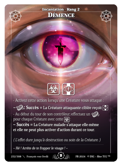 Rise TCG | Beta édition standard | 252 / 308 | dementia uncommon | 🇫🇷