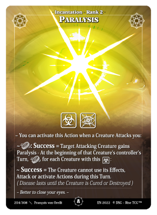 Rise TCG | Alpha édition standard | 254 / 308 | paralysis common