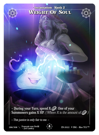 Rise TCG | Alpha édition standard | 266 / 308 | weight of soul common
