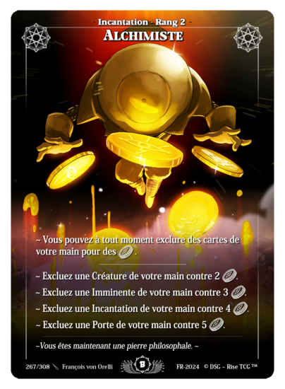 Rise TCG | Beta édition standard | 267 / 308 | alchemist rare | 🇫🇷