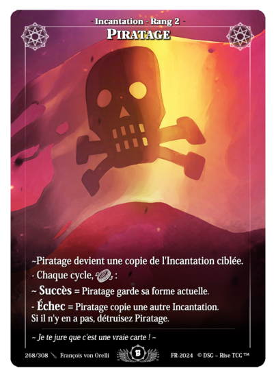 Rise TCG | Beta édition standard | 268 / 308 | piracy rare | 🇫🇷