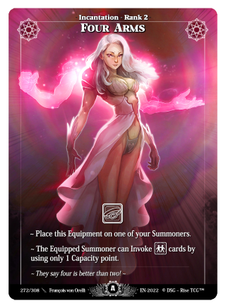 Rise TCG | Alpha édition standard | 272 / 308 | four arms legendary