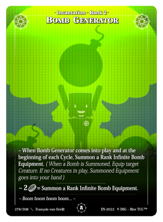 Rise TCG | Alpha édition standard | 276 / 308 | bomb generator common
