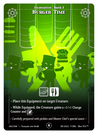 Rise TCG | Alpha édition standard | 292 / 308 | burger time common