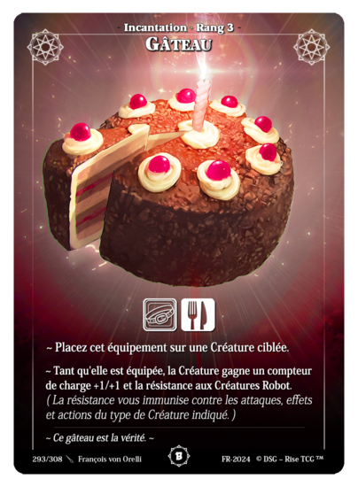 Rise TCG | Beta édition standard | 293 / 308 | cake common | 🇫🇷