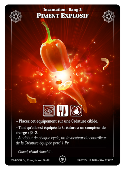 Rise TCG | Beta édition standard | 294 / 308 | red hot chili pepper common | 🇫🇷