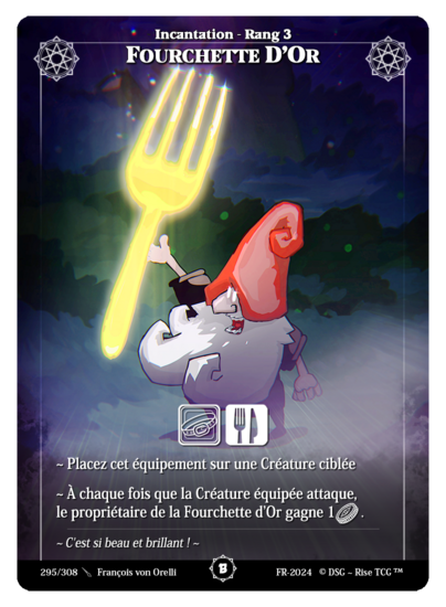 Rise TCG | Beta édition standard | 295 / 308 | golden fork common | 🇫🇷