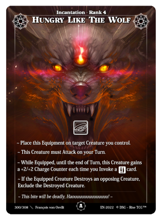 Rise TCG | Alpha édition standard | 300 / 308 | hungry like the wolf common