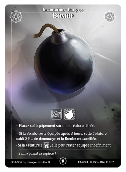 Rise TCG | Beta édition standard | 301 / 308 | bomb common | 🇫🇷