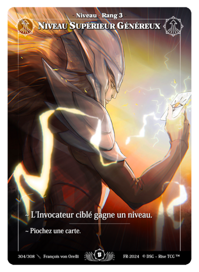 Rise TCG | Beta édition standard | 304 / 308 | generous level up rare | 🇫🇷