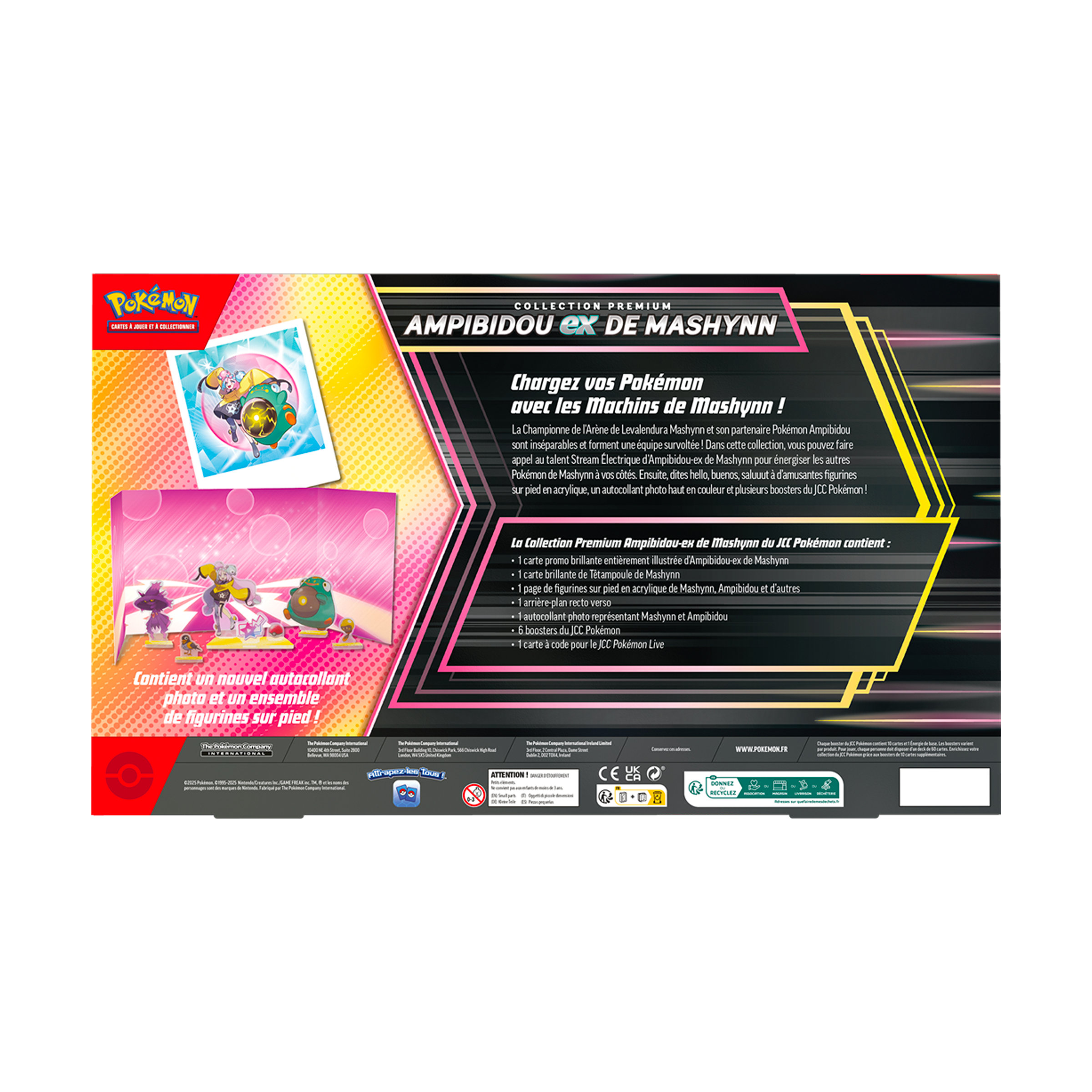 Coffret | Pokémon | Écarlate et Violet | Collection premium Ampibidou | Ex de Mashynn | 🇫🇷