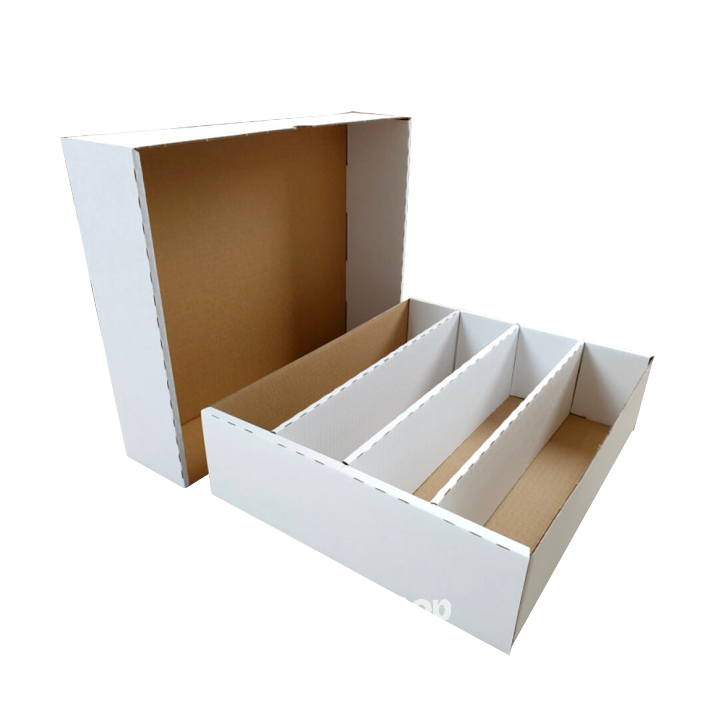 Boîte de Rangement | Carton | 4000 Cartes | Blanc | 📘