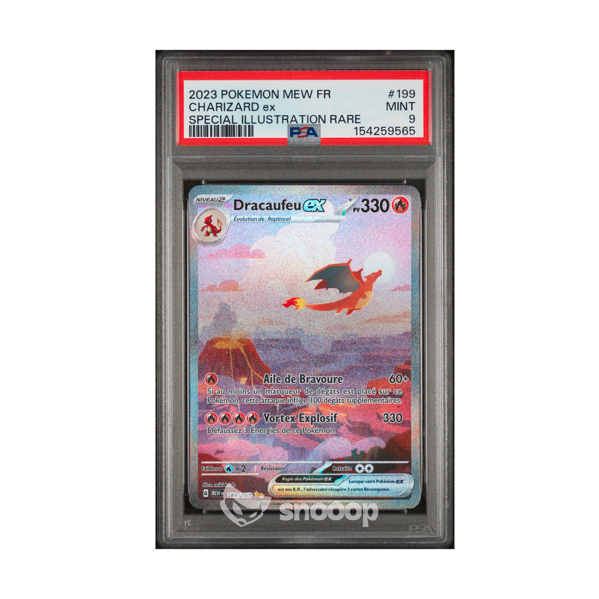 Carte Gradée | Pokémon | PSA | Dracaufeu Ex MEW 151 199/165 | PSA 9 | 🇫🇷