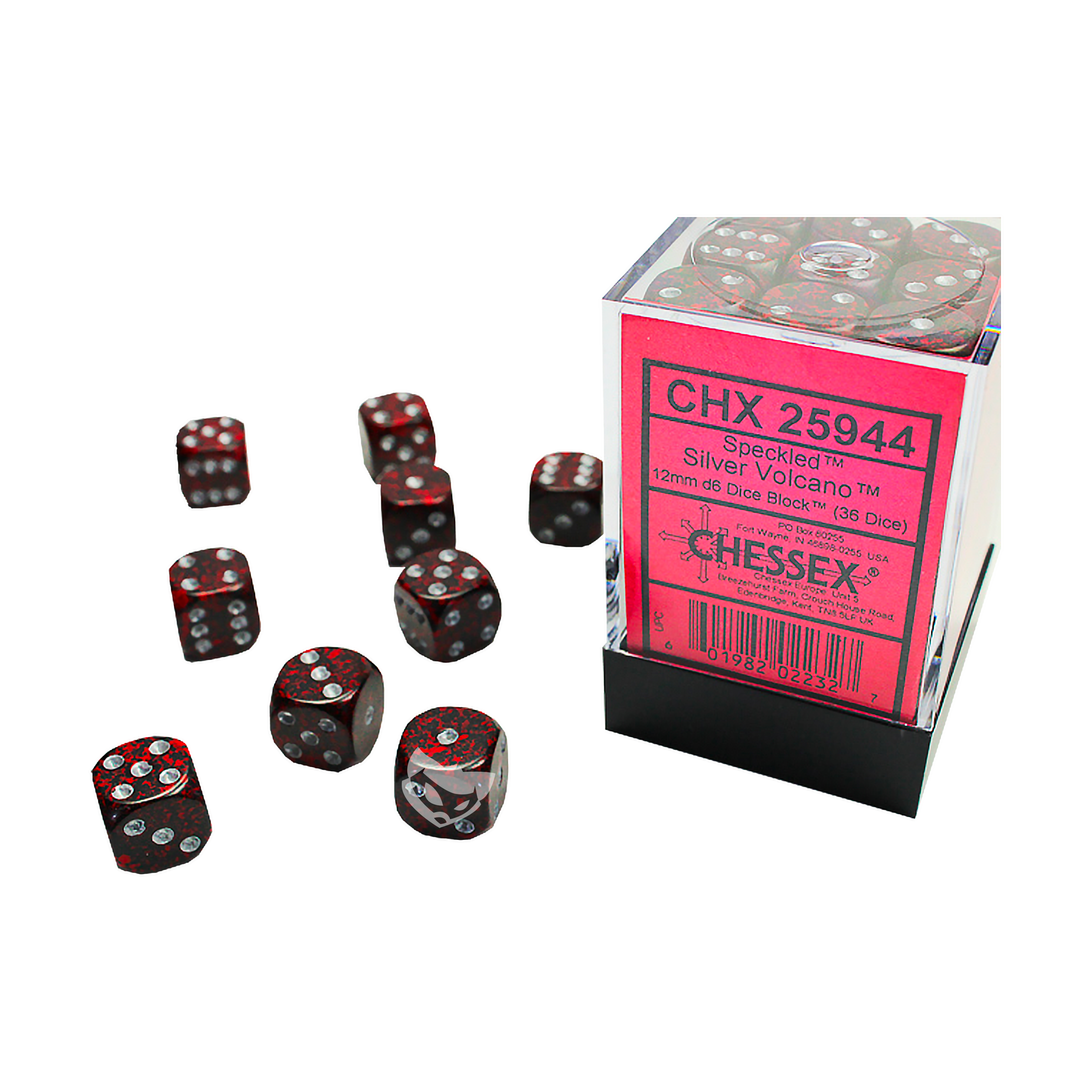 Dés 6 faces | Chessex | Chx 25944 | Speckled Silver Volcano | 🎲💎