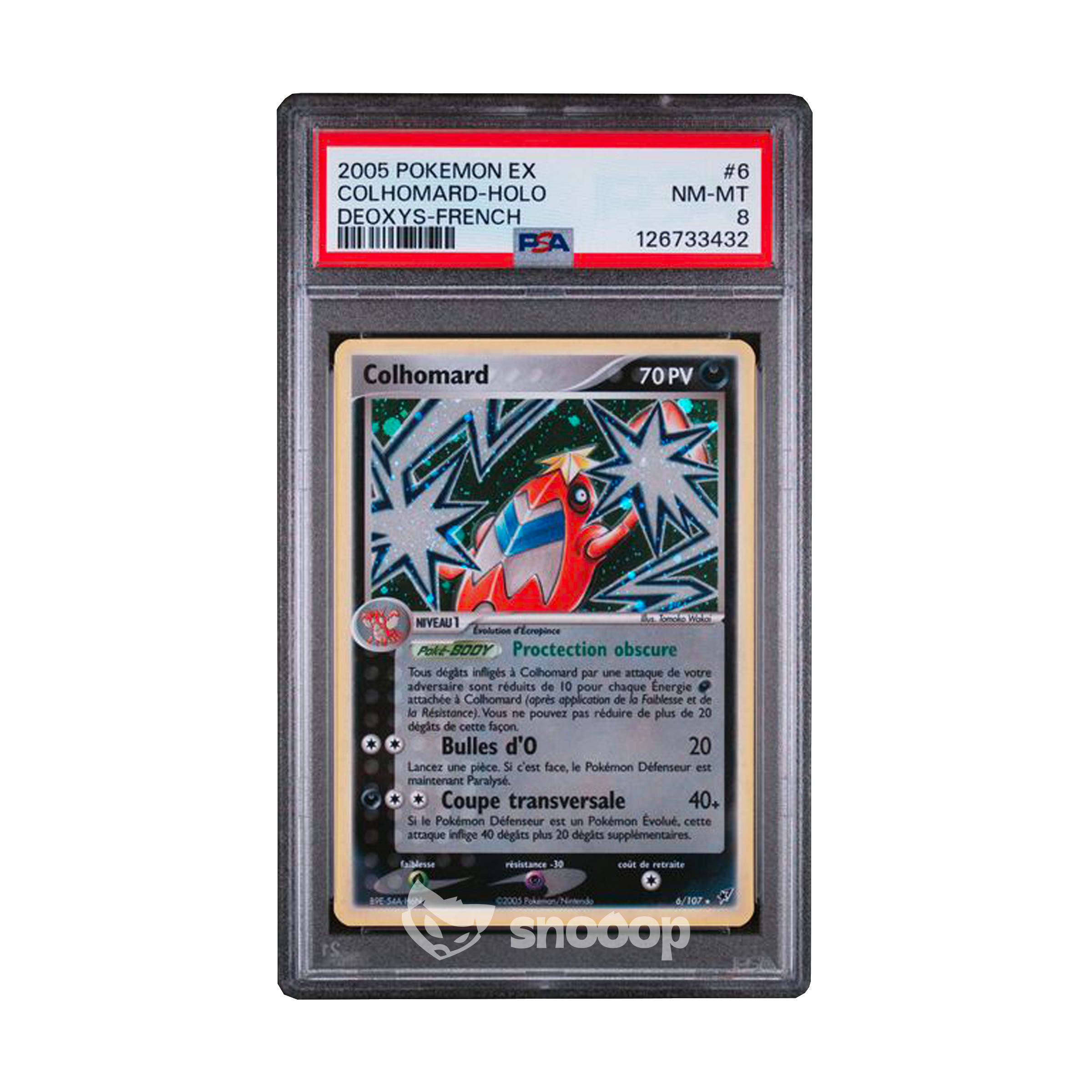 Carte Gradée | Pokémon | PSA | Colhomard Holo Deoxys | PSA 8 | 🇫🇷