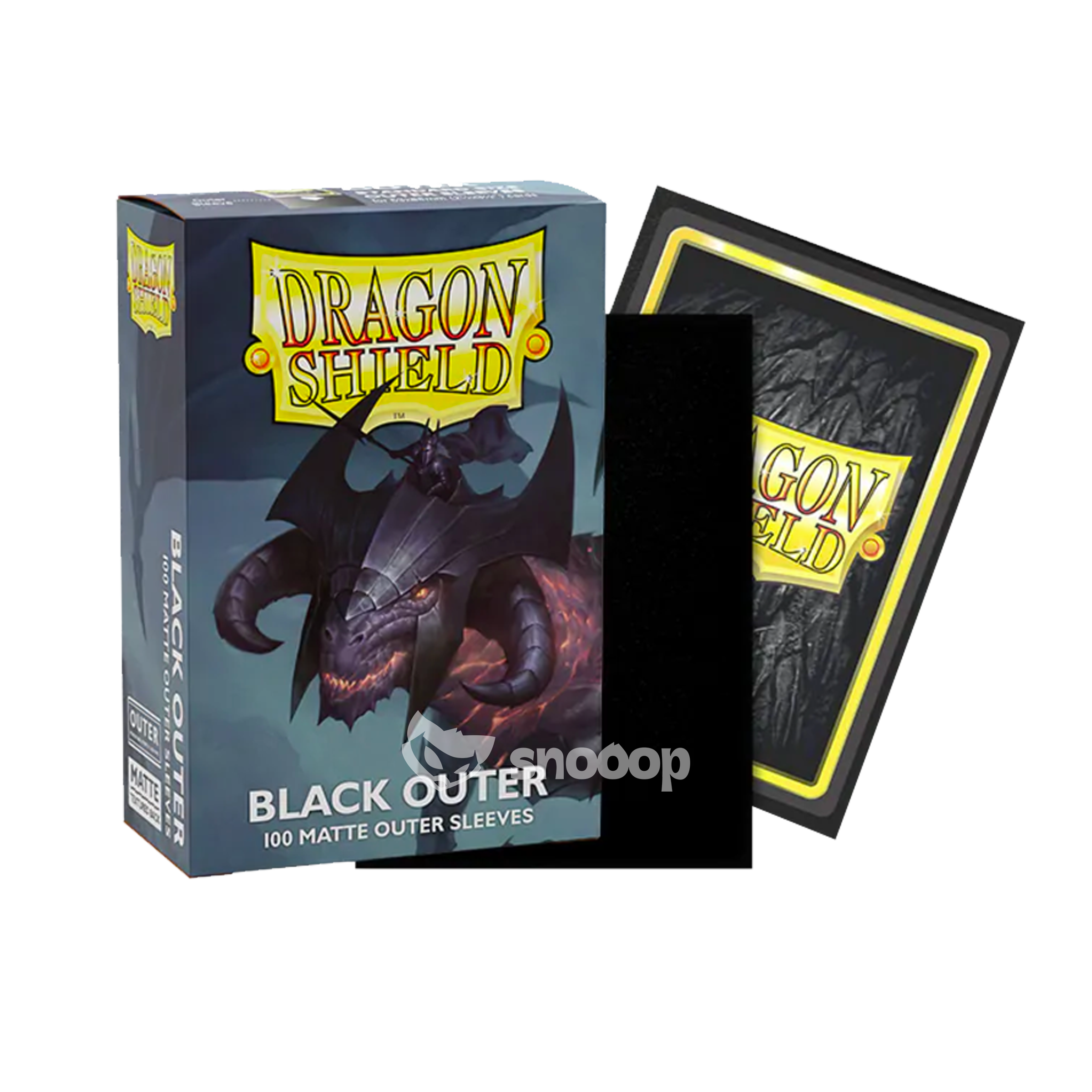 Sleeves | Dragon Shield | Outer Sleeve | Black | 100 Pièces 🎴