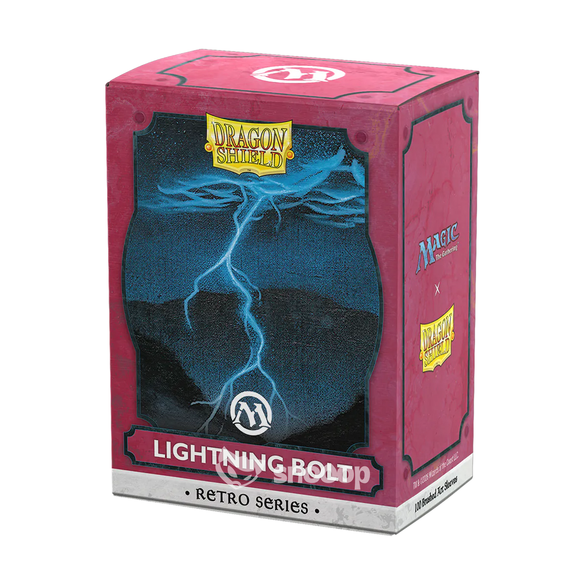 Précommande Sleeves | Dragon Shield | Standard Licensed Art Sleeves | MtG : Retro Series - Lightning Bolt | 100 Pièces 🎴
