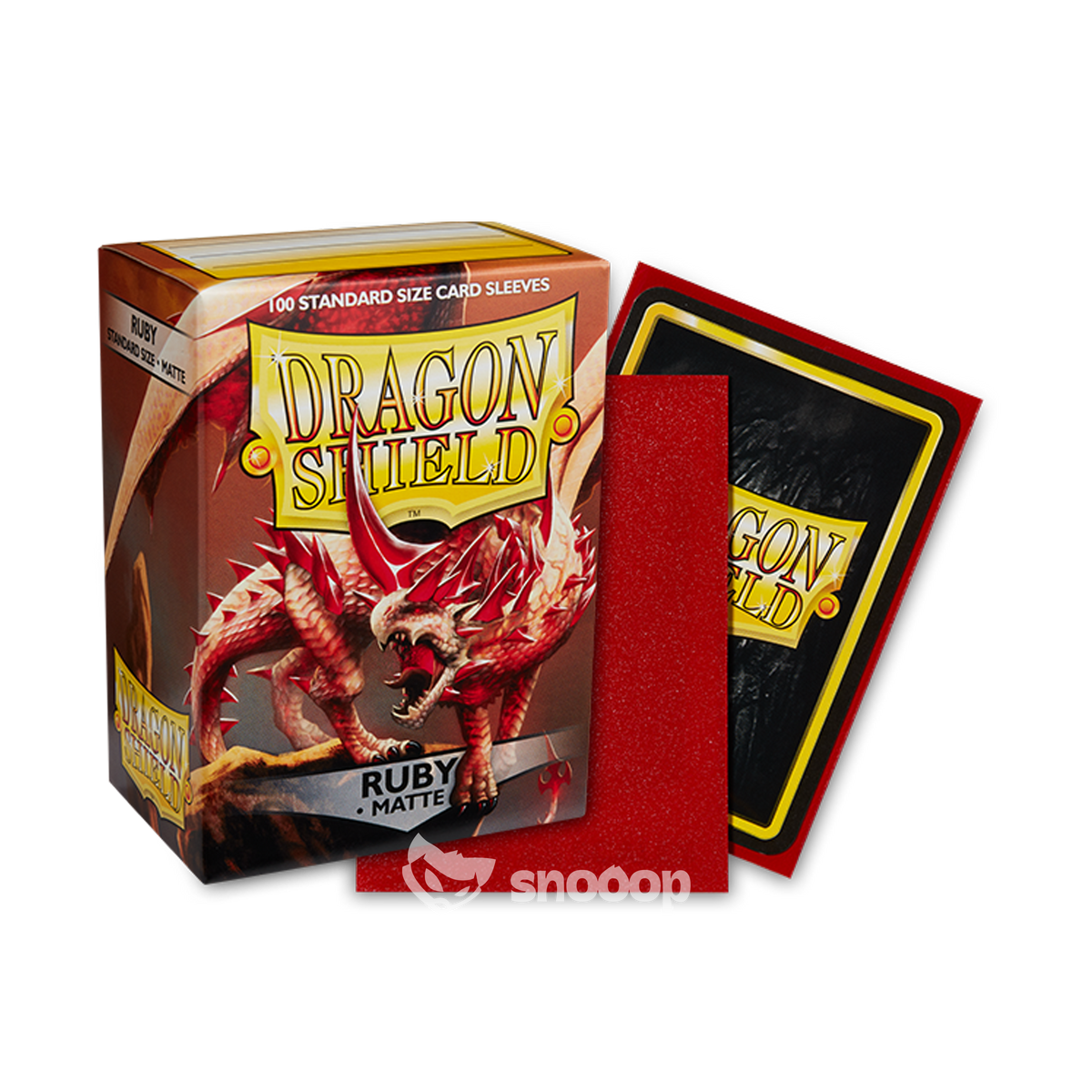 Sleeves | Dragon Shield | Standard Sleeves | Ruby Matte | 100 Pièces 🎴