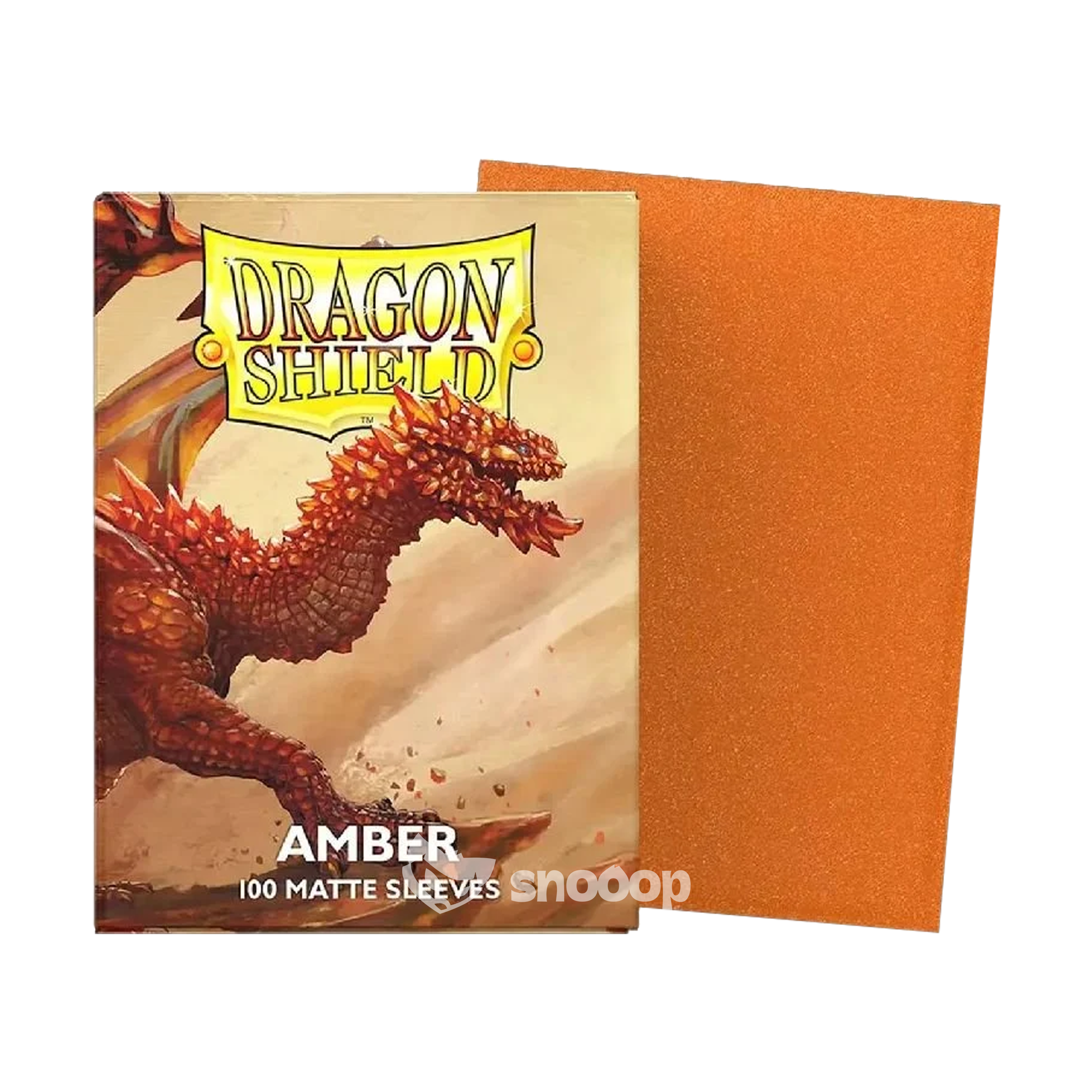Sleeves | Dragon Shield | Standard Sleeves | Amber Matte | 100 Pièces 🎴