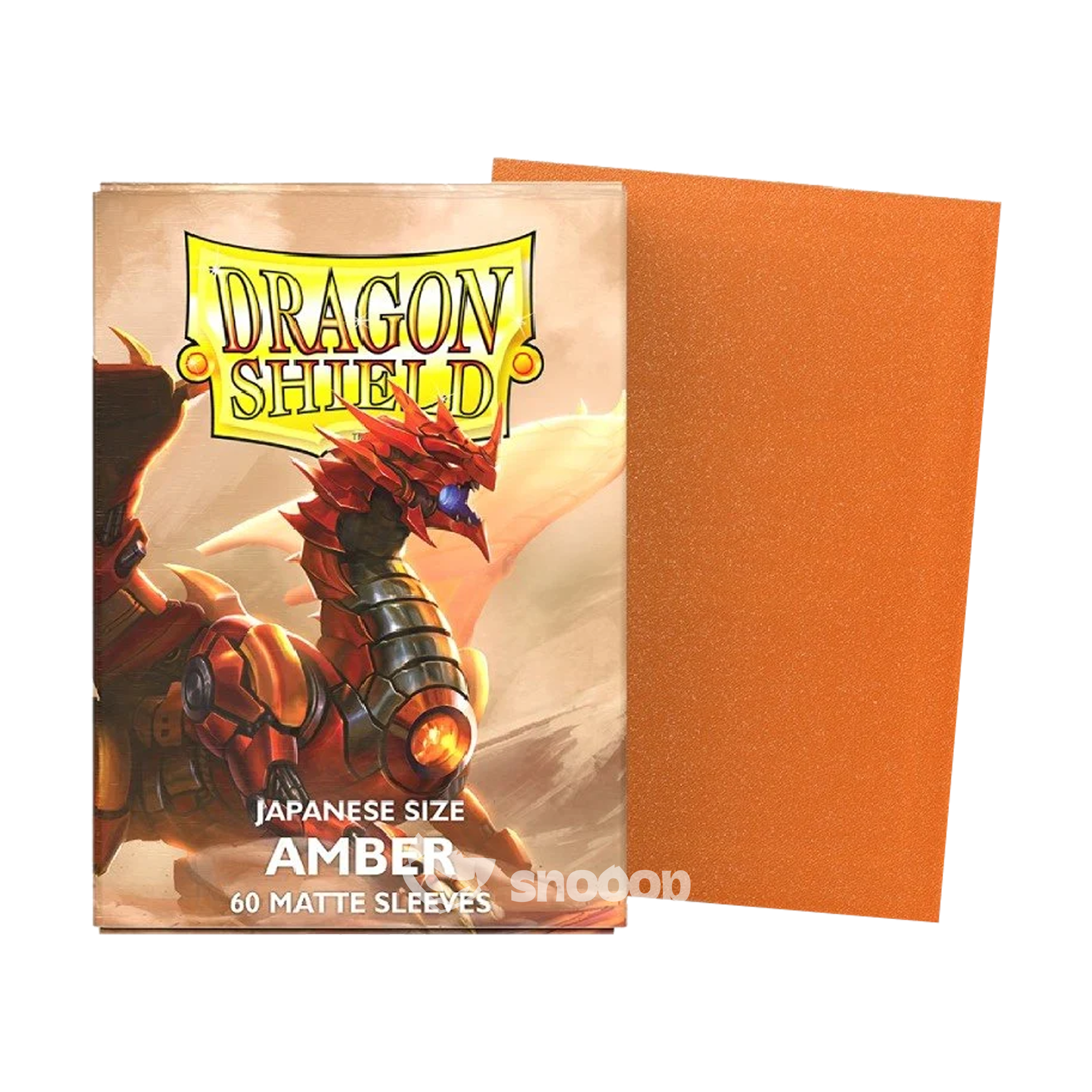 Sleeves | Dragon Shield | Japanese Size Standard Sleeves | Amber Matte | 60 Pièces 🎴