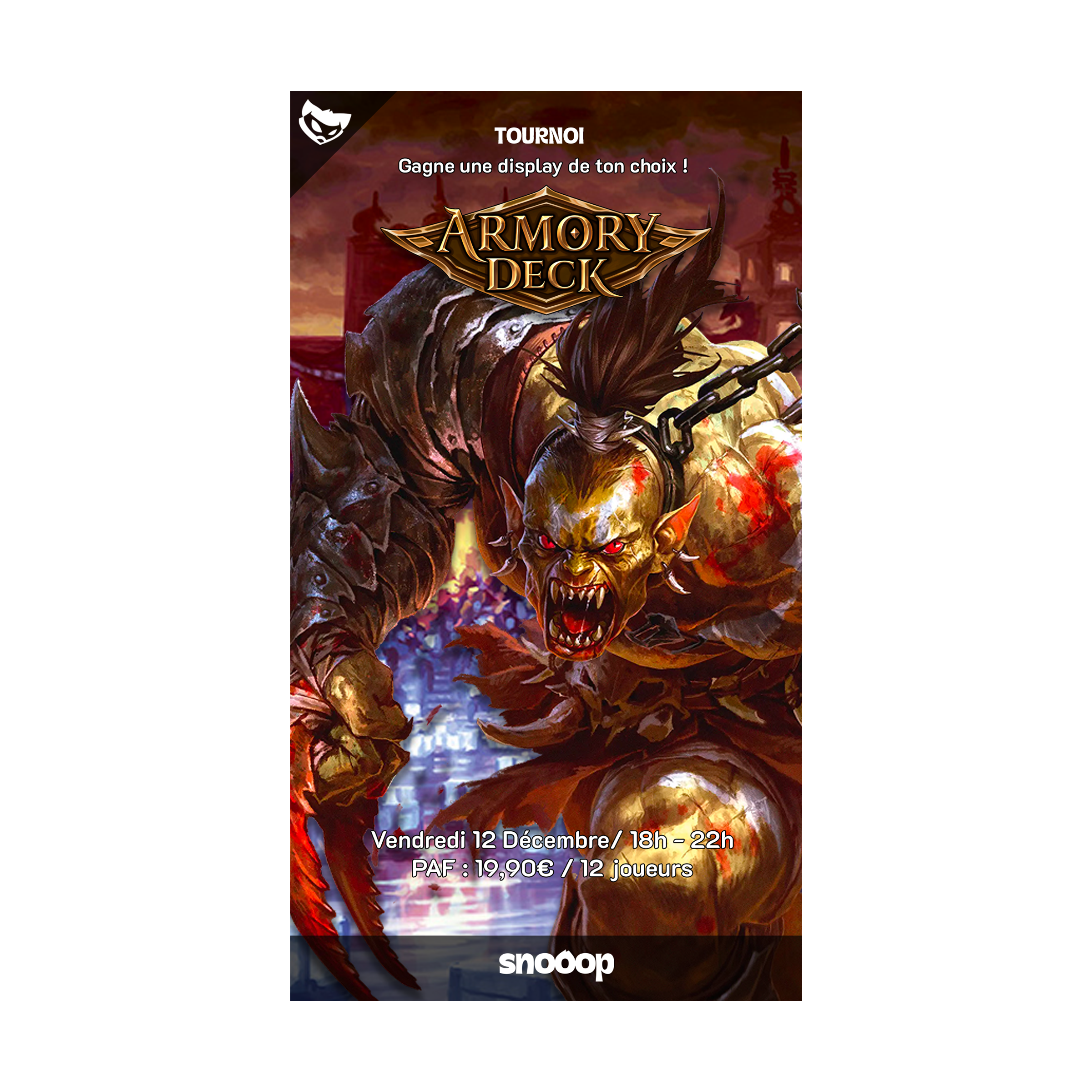 Inscription | Armory Flesh and Blood | Vendredi 12 Décembre 2025