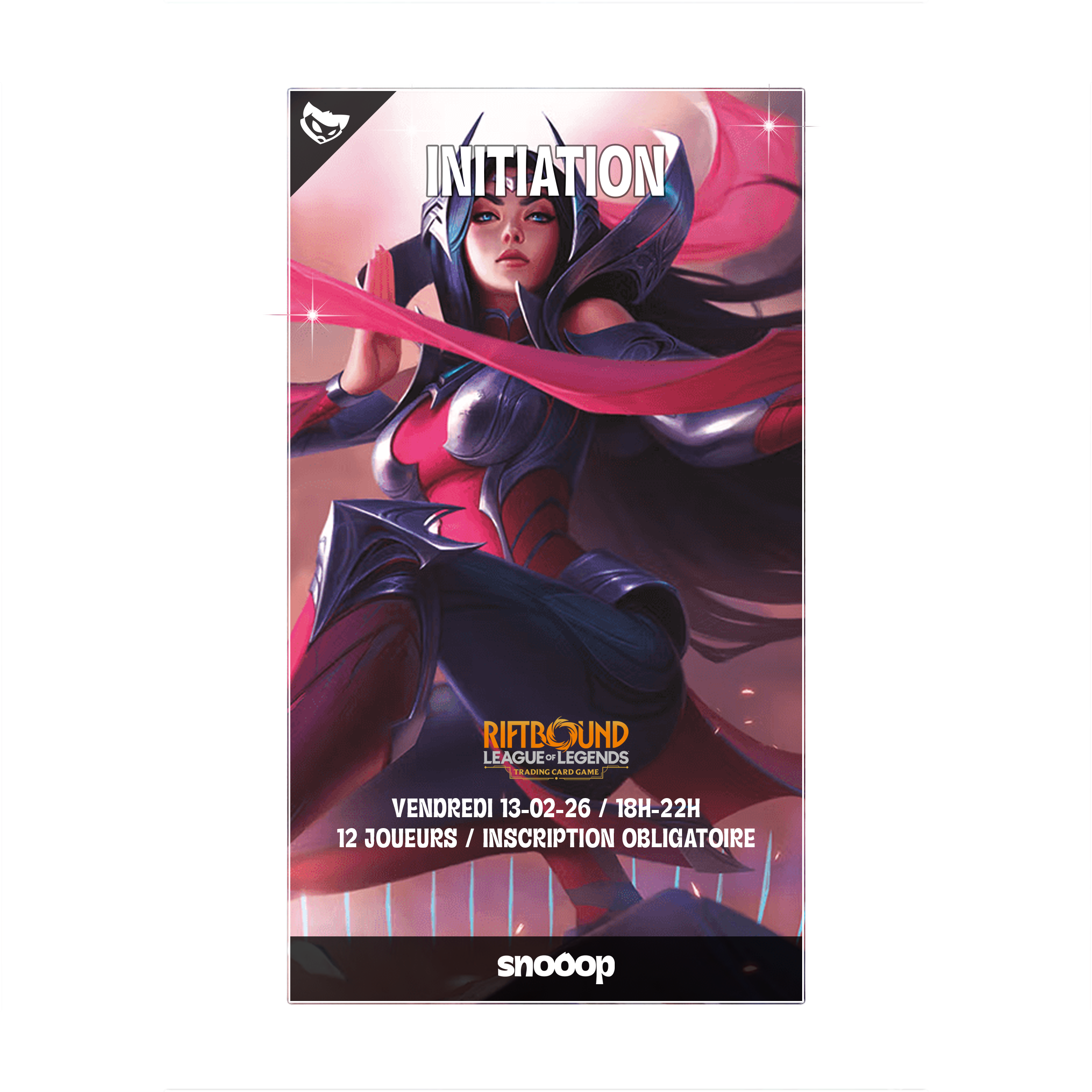 Inscription | Initiation Riftbound  | Vendredi 13 Février 2026