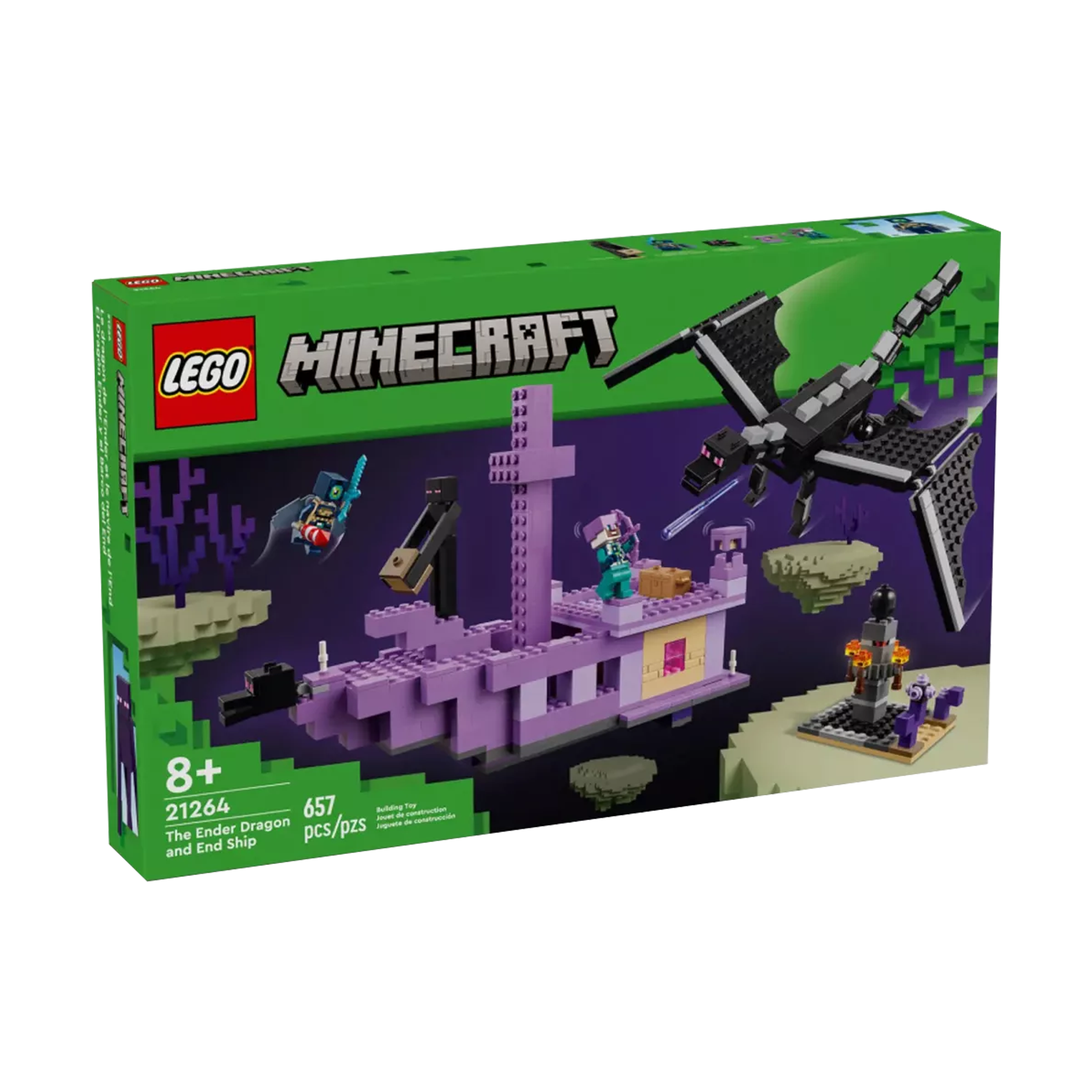 LEGO | 21264 | Minecraft® | Le dragon et le navire de l’Ender