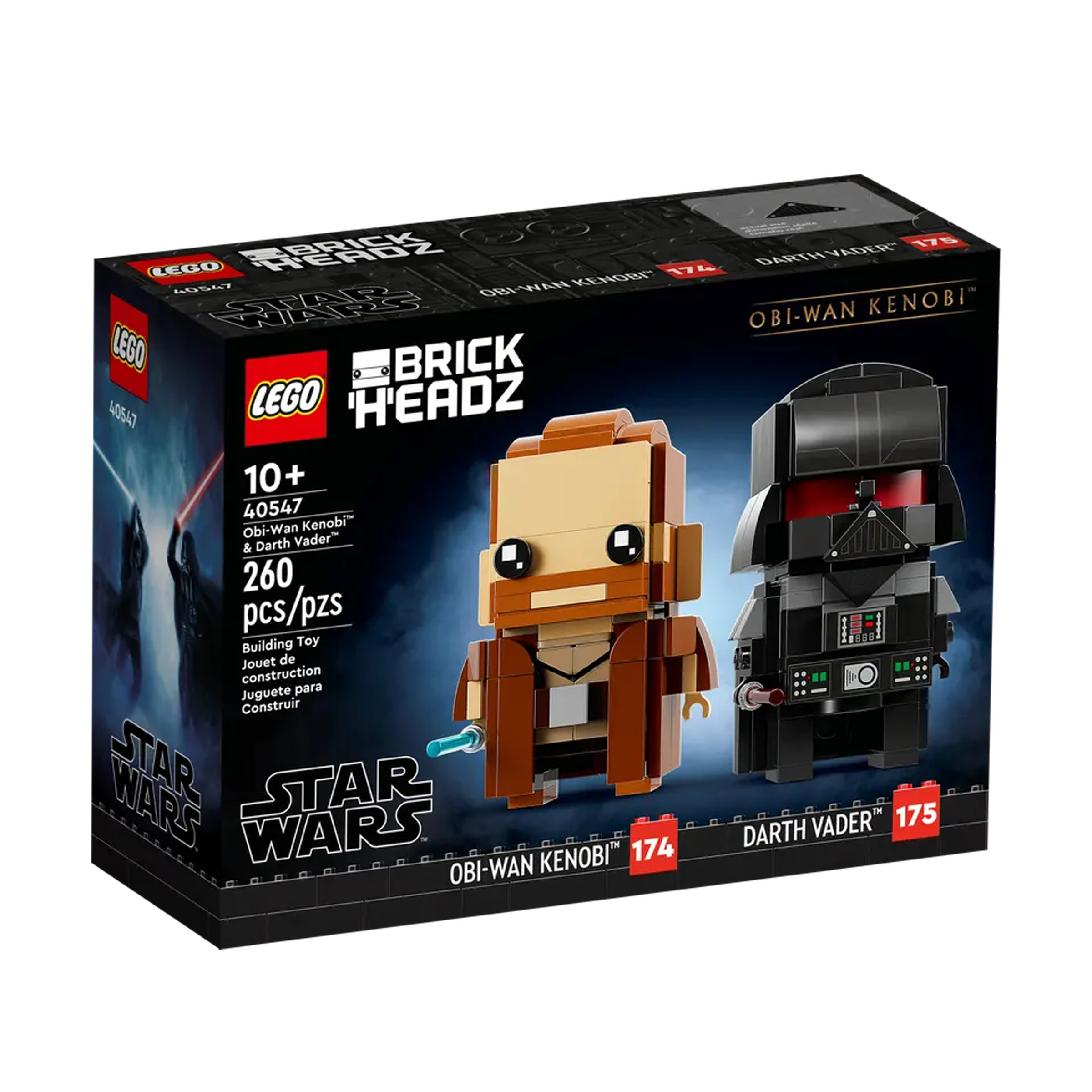 LEGO | 40547 | BrickHeadz |  Star Wars™ | Obi-Wan Kenobi et Dark Vador